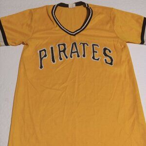 ProKnit VTG Pittsburg Pirates Youth V Neck Jersey Style Shirt Size XL